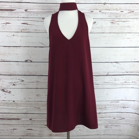 Show Me Your Mumu Friday Choker Dress in Maroon Size Small - Picture 5 of 9